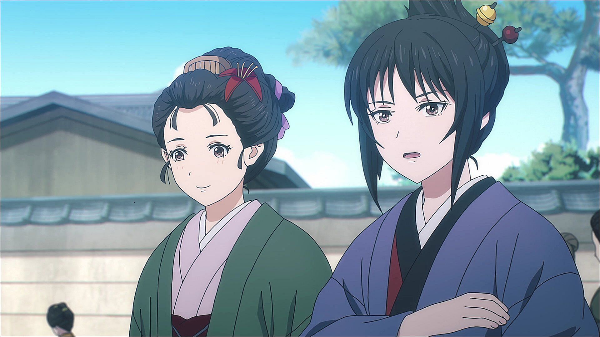 Ofuu and Natsu as seen in the anime (Image via Yokohama Animation Lab)